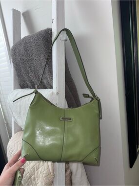 Green Leather Shoulder Bag